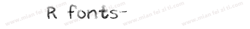 皇室战争 R fonts字体转换